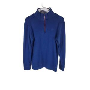 Southern Tide Men’s ¼ Zip Pullover 100% Cotton Skipjack Blue